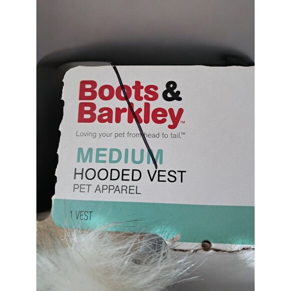 Boots & Barkley Size Medium Gray Dog Hoodie - Picture 3 of 5